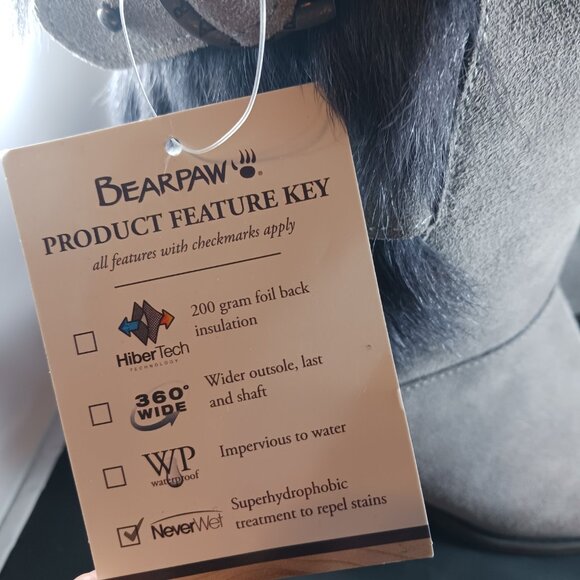 BearPaw Madeline Gray Fog Women's Tall Boot size 8M - Picture 13 of 15